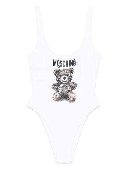Teddy Bear-Print Swimsuit