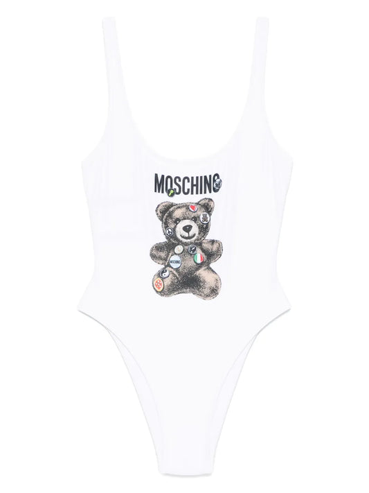 Teddy Bear-Print Swimsuit