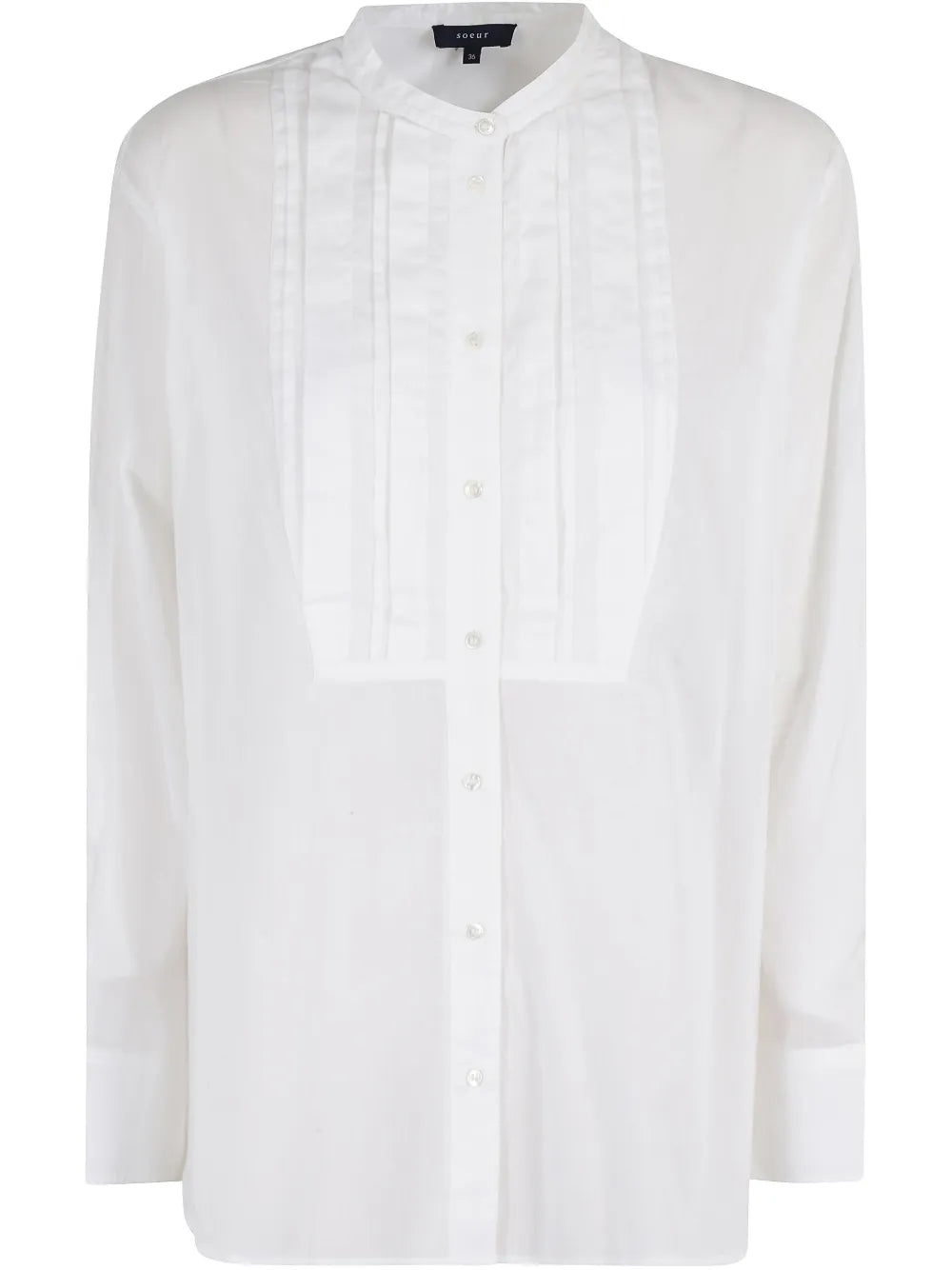 Pleat-Panel Detailing Shirt