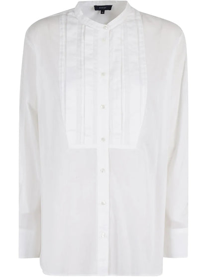 Pleat-Panel Detailing Shirt