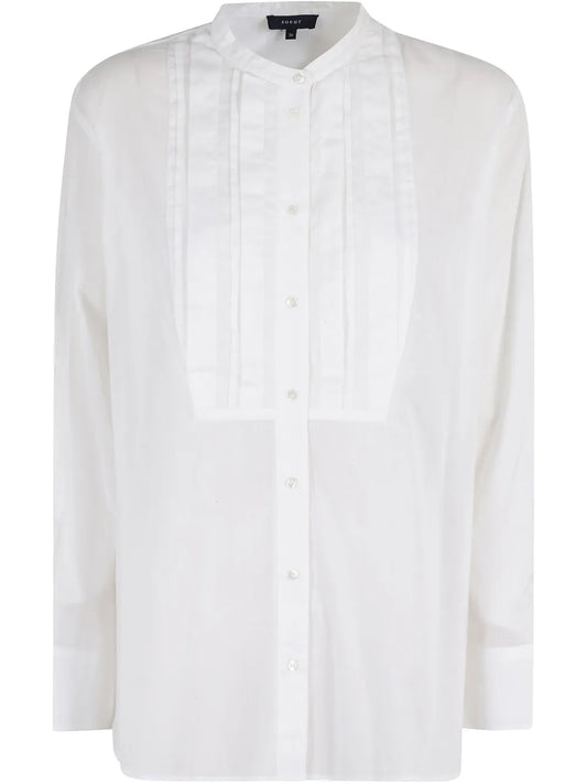 Pleat-Panel Detailing Shirt