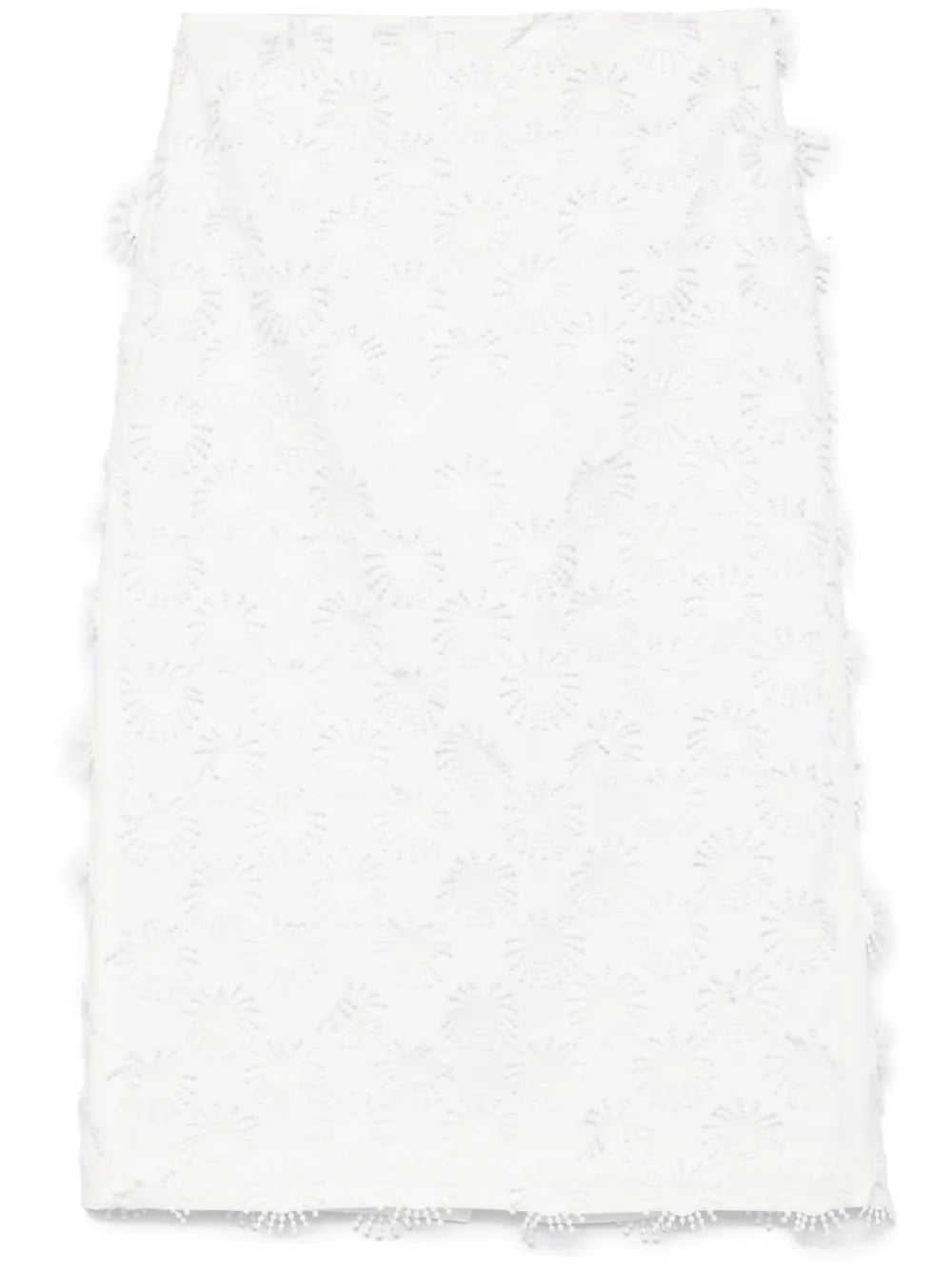 Appliqué-Detail Midi Skirt