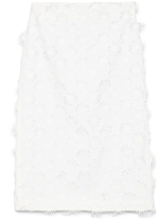 Appliqué-Detail Midi Skirt