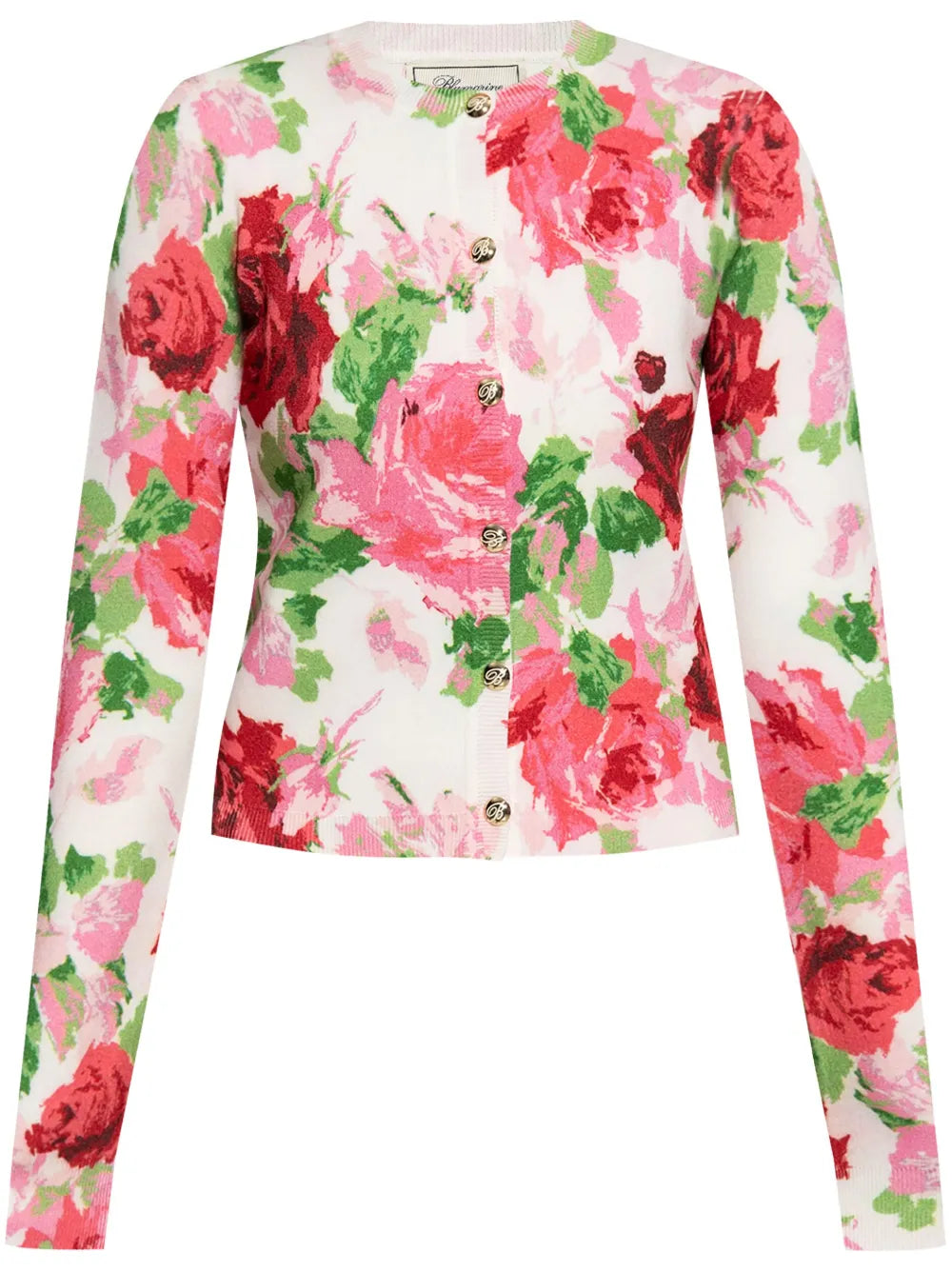 Floral-Print Cardigan