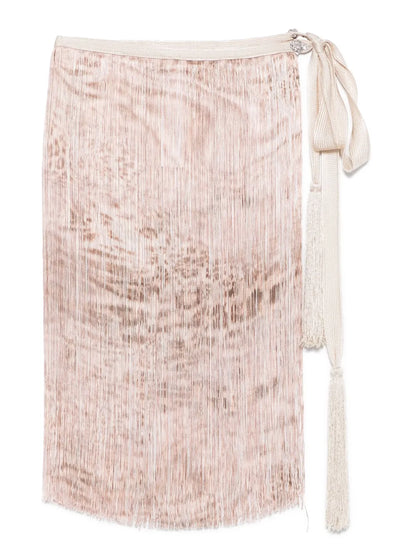 Fringed Mini Skirt
