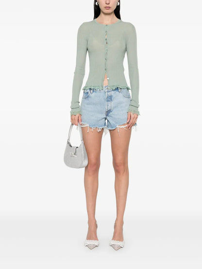 Lettuce-Hem Cardigan