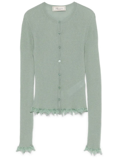 Lettuce-Hem Cardigan