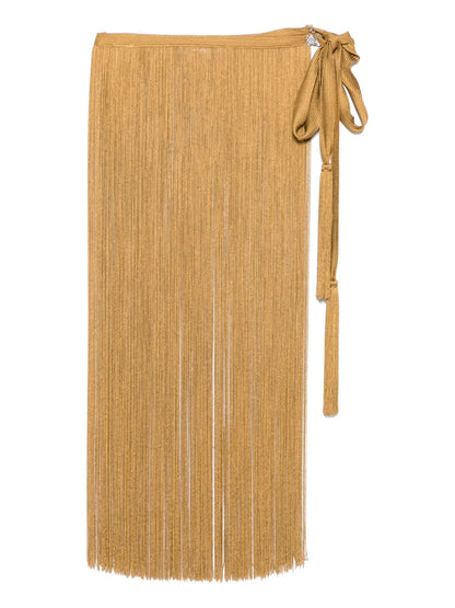 Fringed Mini Skirt