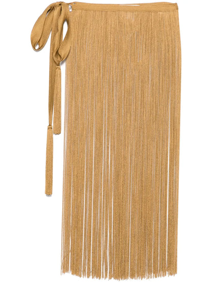 Fringed Mini Skirt