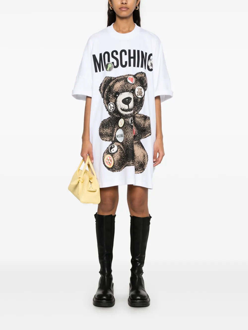 Teddy Bear-Print T-Shirt Dress