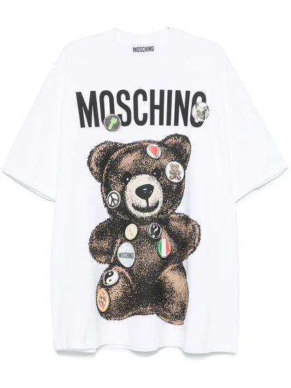 Teddy Bear-Print T-Shirt Dress