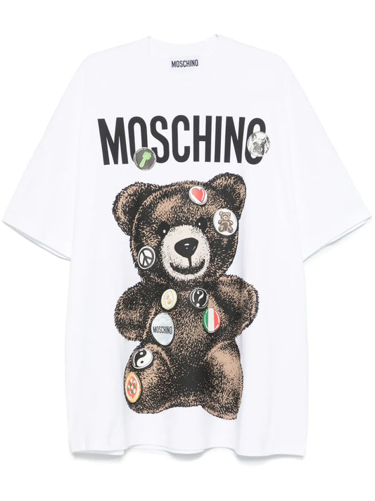 Teddy Bear-Print T-Shirt Dress