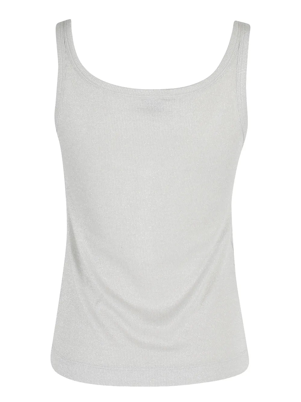 Metallic-Knit Tank Top
