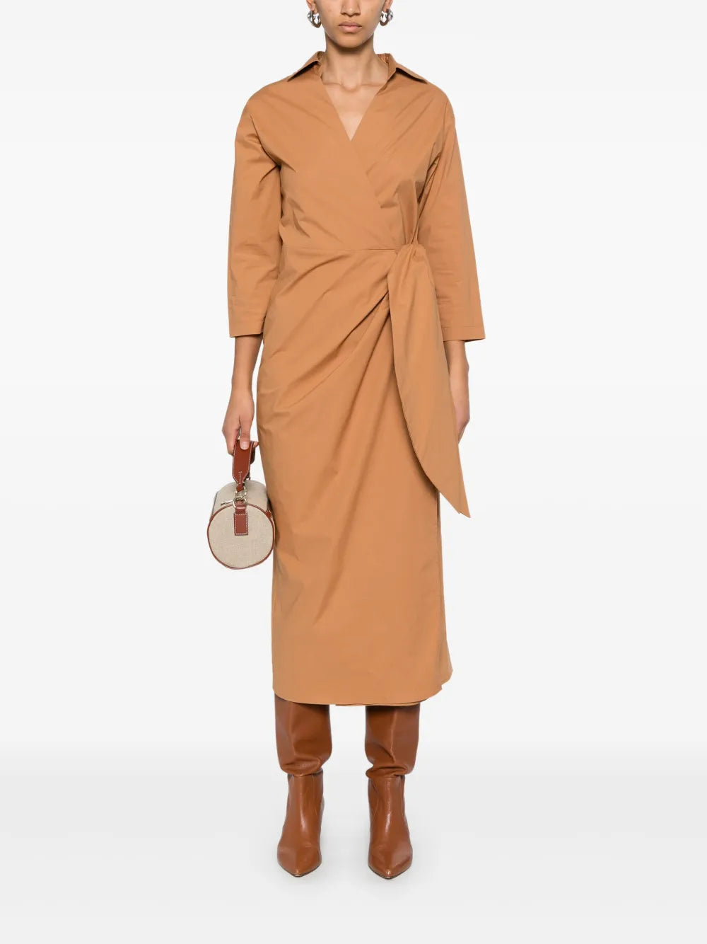 Poplin Midi Dress