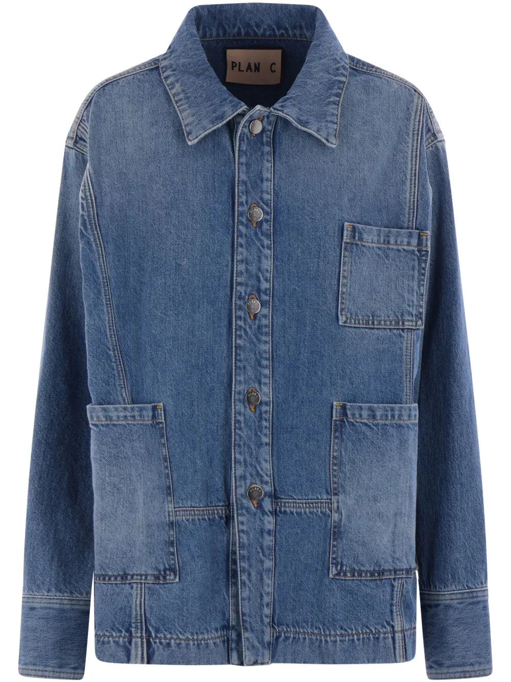 Button-Up Denim Jacket