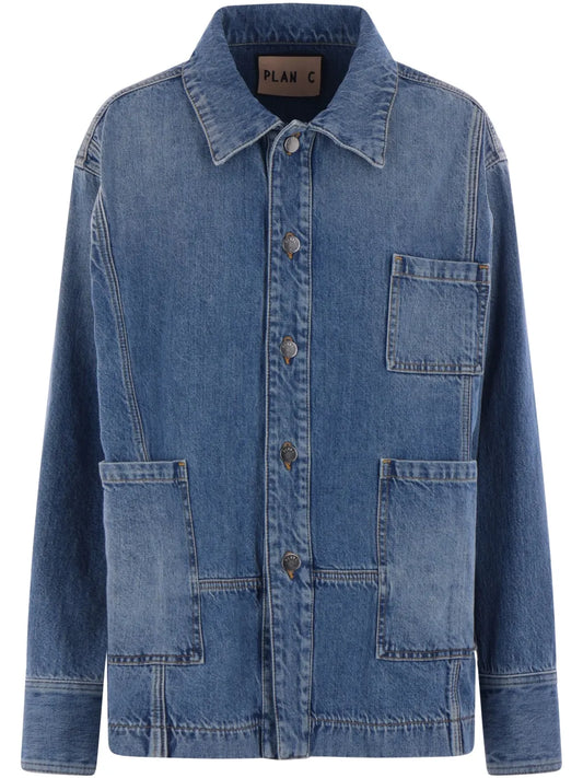 Button-Up Denim Jacket