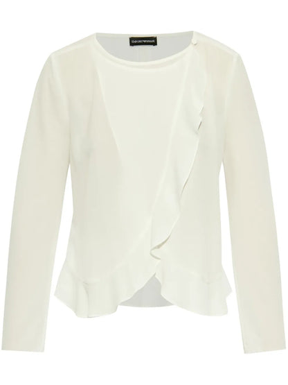Ruffle-Detailing Blouse