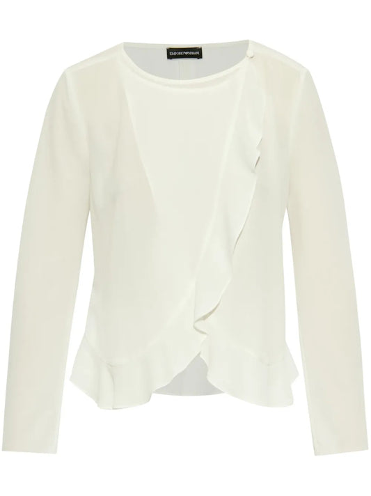 Ruffle-Detailing Blouse