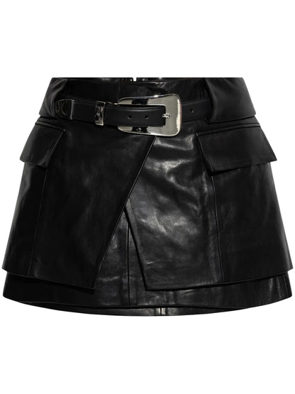 Leather Mini Skirt