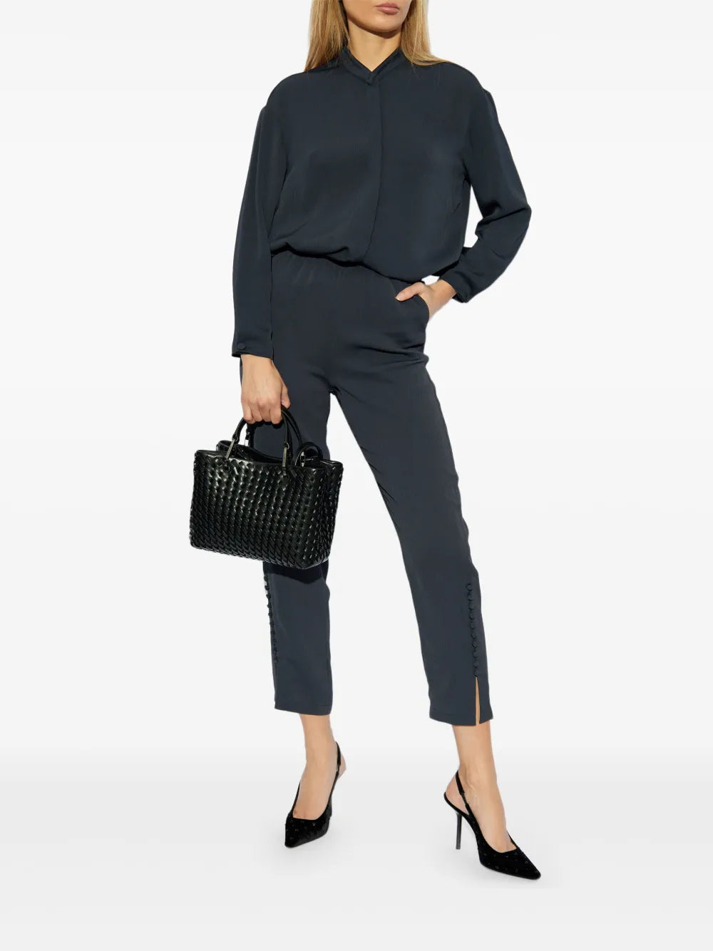 Elasticated Tapered Trousers