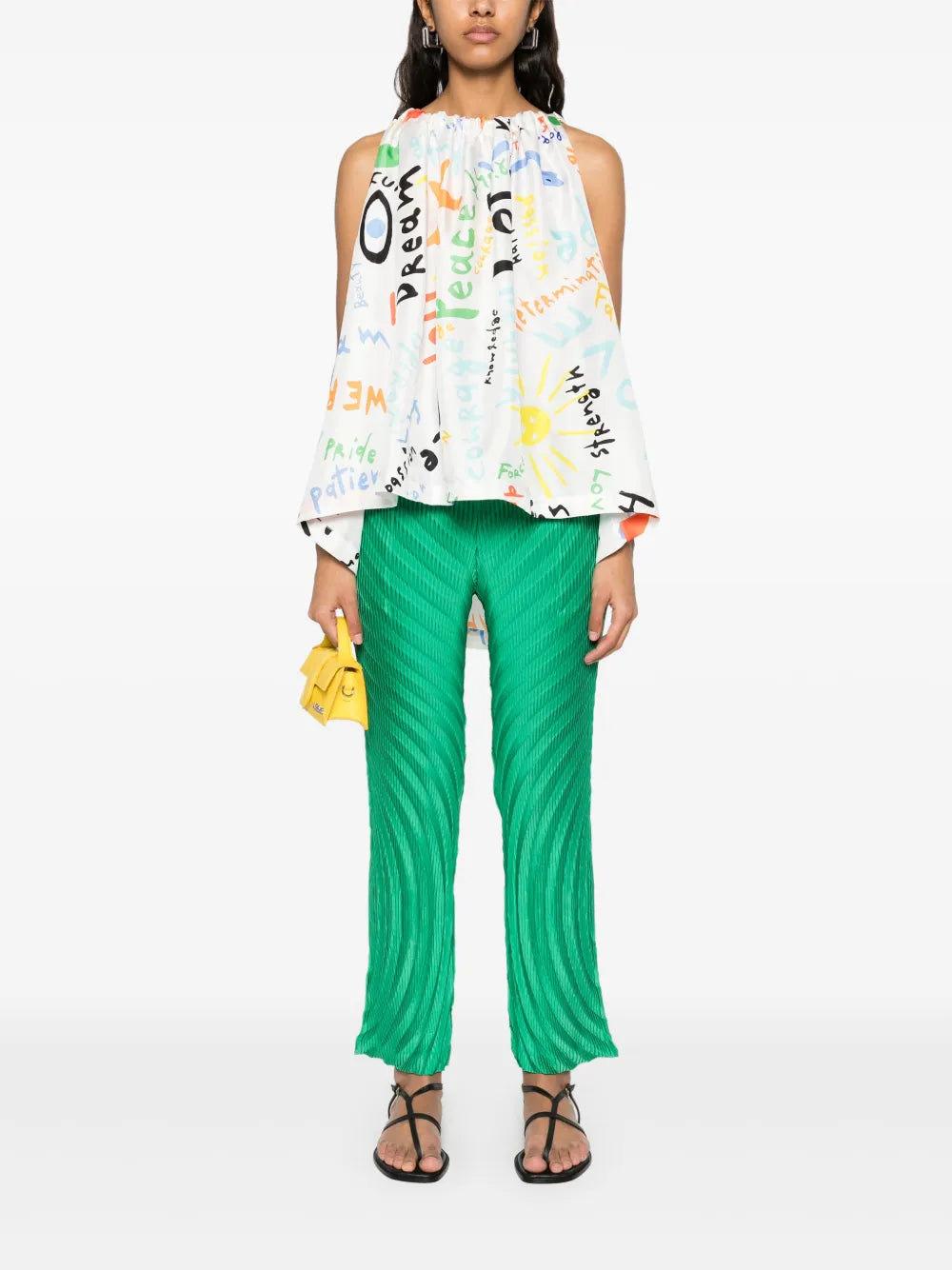 Script-Print Blouse