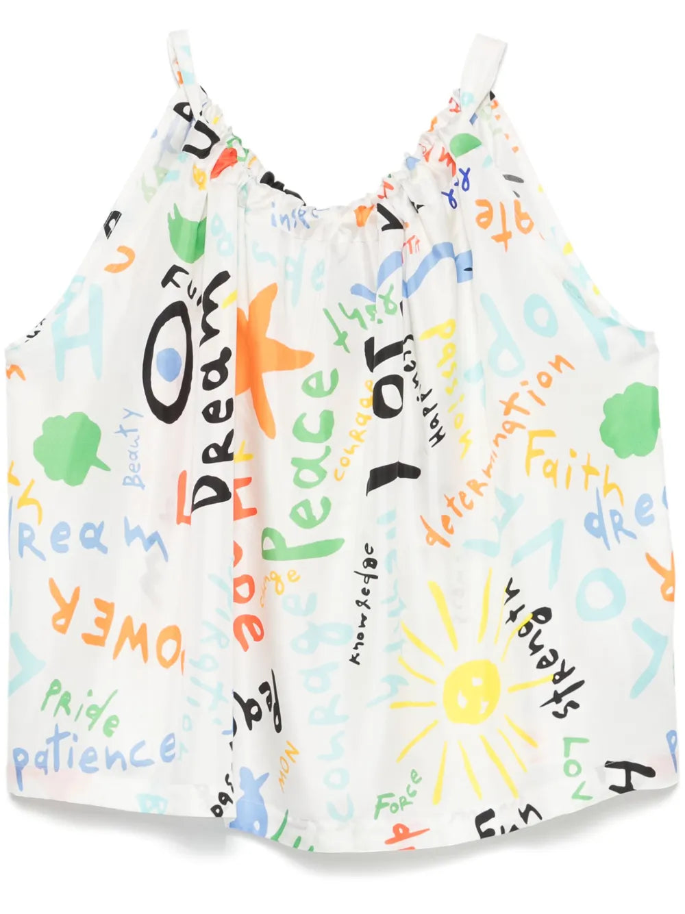 Script-Print Blouse