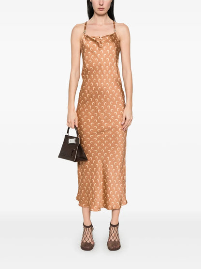 Moon Satin Maxi Dress