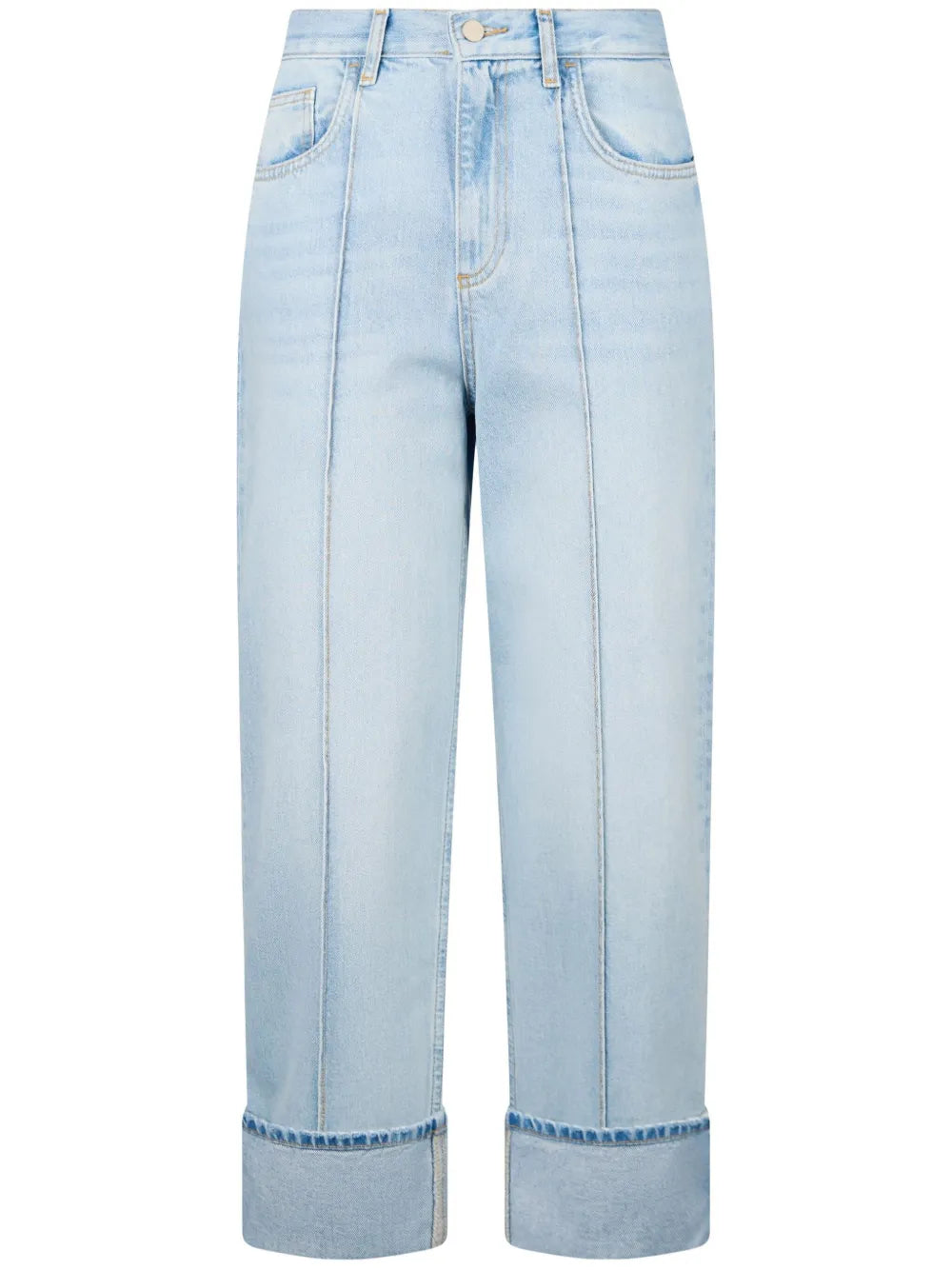 Straight Leg Cropped Jeans