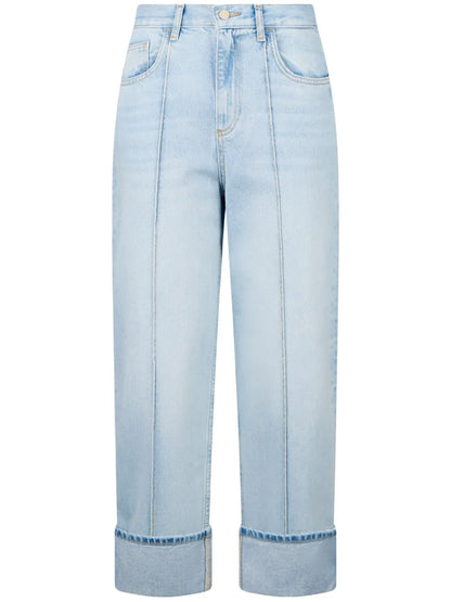 Straight Leg Cropped Jeans