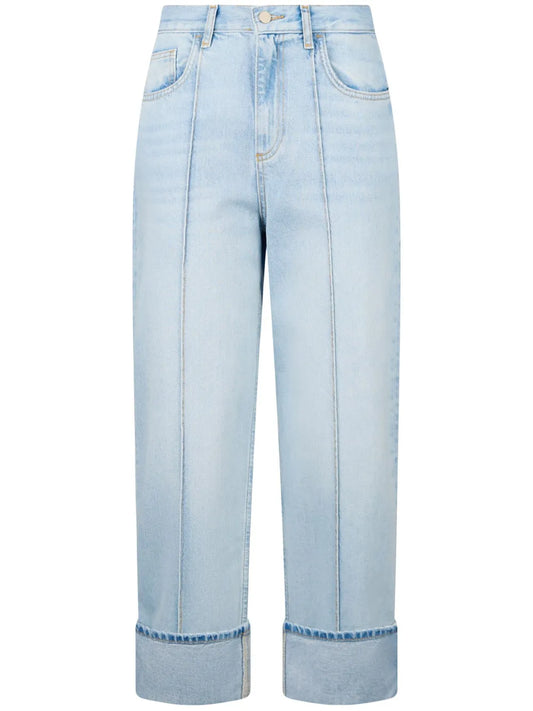 Straight Leg Cropped Jeans