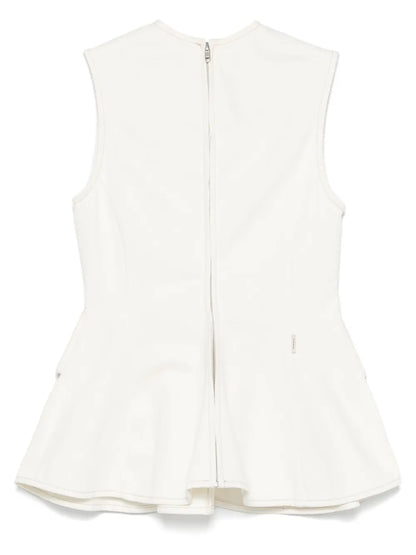 Peplum Denim Top