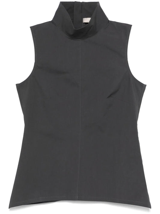 High-Neck Fitted Top