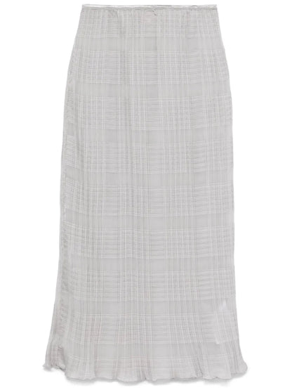 Pleated Chiffon Skirt