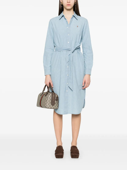 Polo Pony-Embroidered Mini Dress