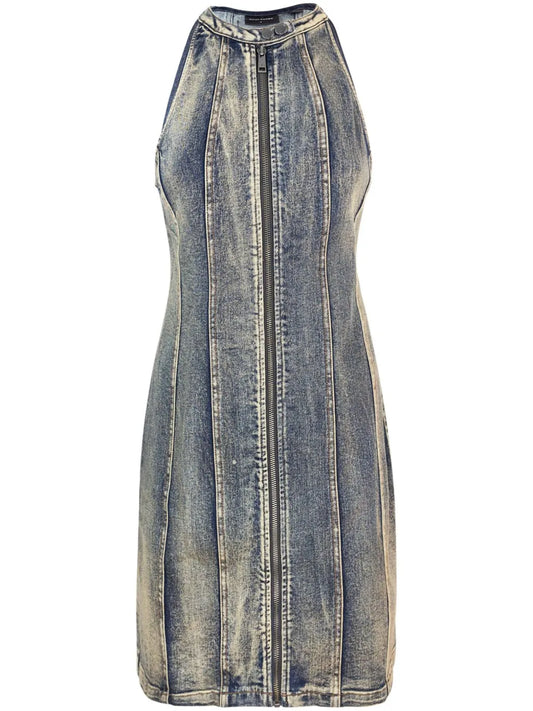Washed-Denim Dress