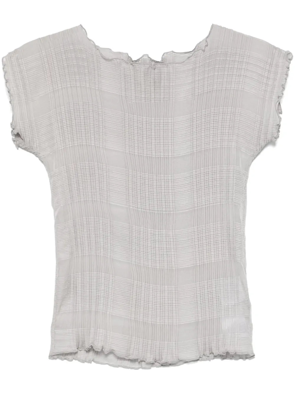 Pleated Chiffon Top