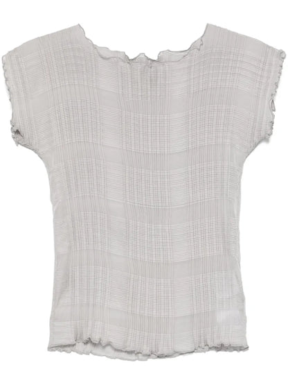 Pleated Chiffon Top