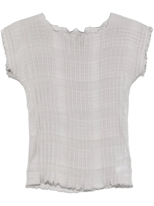 Pleated Chiffon Top