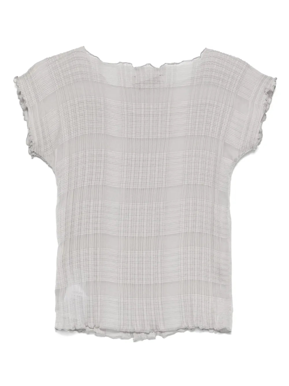 Pleated Chiffon Top