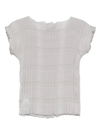 Pleated Chiffon Top