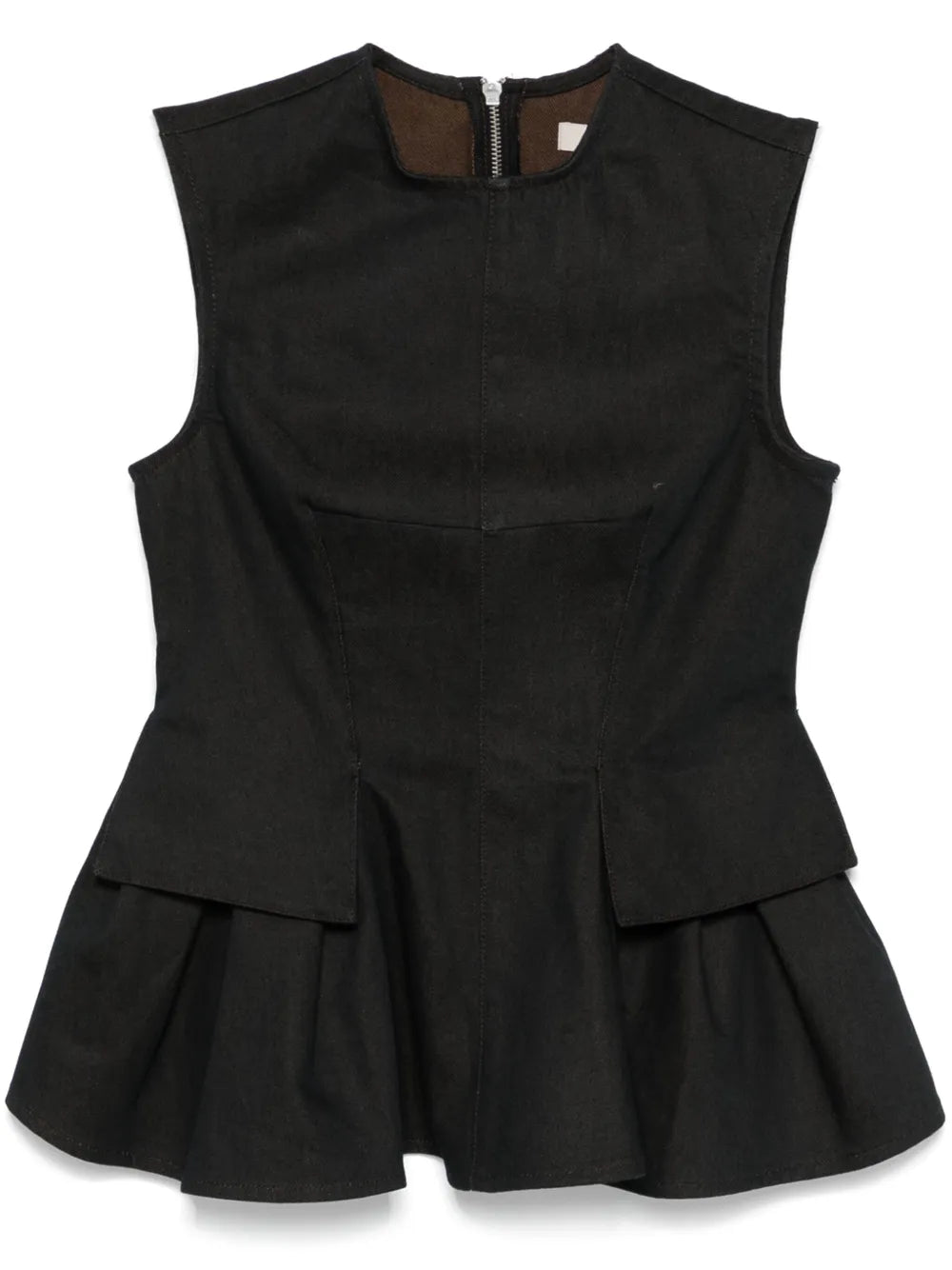 Peplum Denim Top
