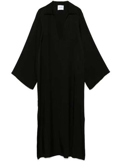 V-Neck Midi Dress