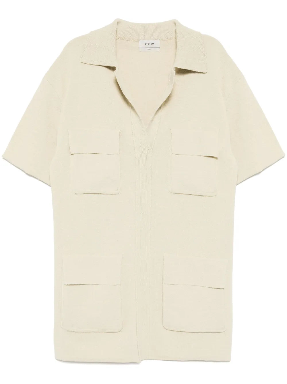 Patched Pocket Knitted Shirt