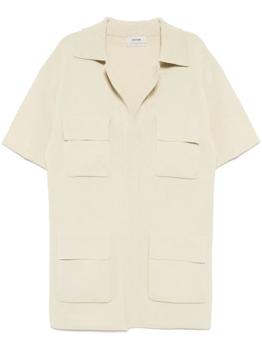 Patched Pocket Knitted Shirt