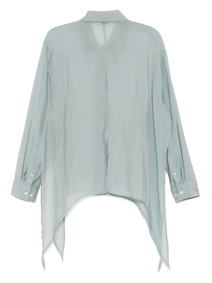 Side Slit Tie Shirt