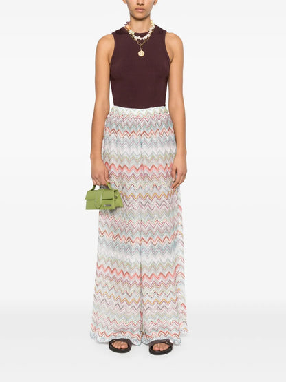 Zigzag-Pattern Trousers