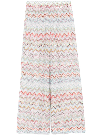 Zigzag-Pattern Trousers
