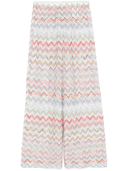 Zigzag-Pattern Trousers