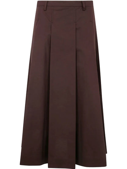 Pleat-Detail Skirt