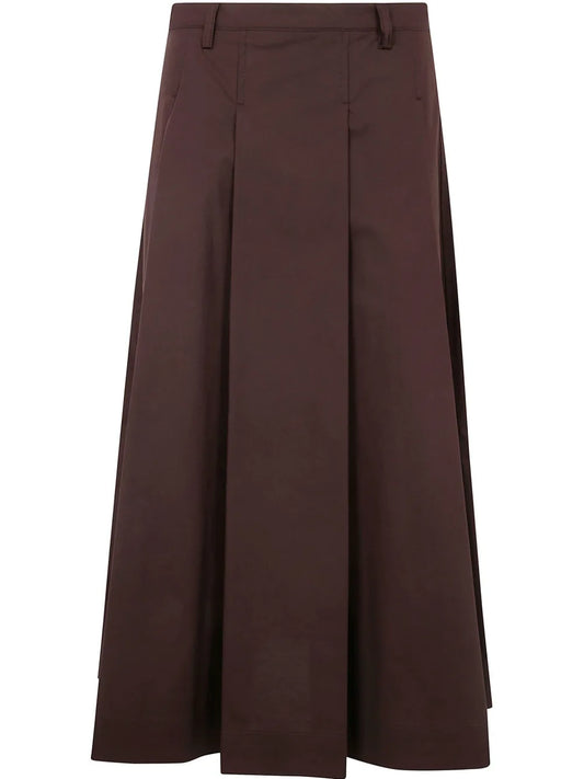 Pleat-Detail Skirt